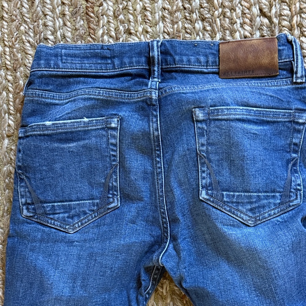 AllSaints Blue Slim Straight Men's Jeans